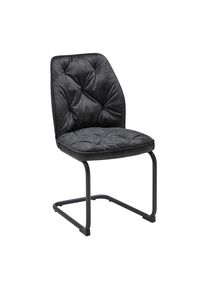 Schwingstuhl Eila Grau/Schwarz