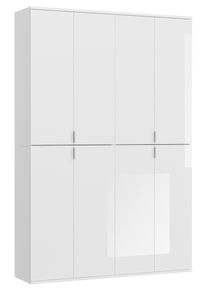 Dreht&uuml;renschrank Projekt X ca. 122x193 cm Wei&szlig;