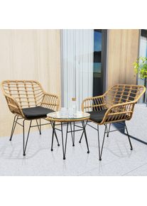 Ambia Garden Gartenset Ragali 3-tlg. Braun/Schwarz