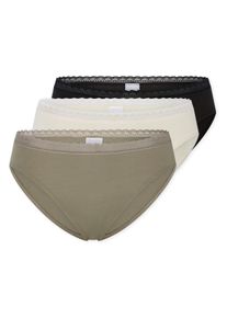 Figi rio Schiesser - dla pań - rozmiar 40 - kolor: zielony/biały