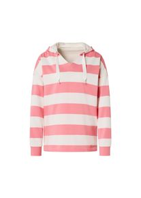 Tchibo - Bluza z kapturem - dla pań - rozmiar XL 48/50 - kolor: biały/r&oacute;żowy/w paski