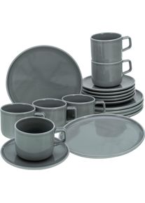 Creatable Kaffeeservice Chef Collection Grau, 18-teilig