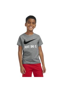 T-Shirt Nike Sportswear "NKB SWOOSH JDI Short -Sleeve TEE - f&uuml;r Kinder", Jungen, Gr. 3 (98), grau (grau, meliert), Obermaterial: 60% Baumwolle, 40% Polyester, Rundhals, Shirts T-Shirt, mit Rundhalsausschnitt, f&uuml;r Freizeit und aktive Tage, pflegeleicht