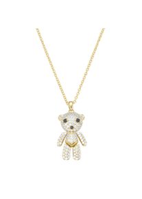 Kette mit Anh&auml;nger "Kette Anh&auml;nger B&auml;r mit Zirkonia, Silber 925", gold, Giorgio Martello MILANO, Halsketten, Herren, Silber 925 (Sterlingsilber), Kette mit Anh&auml;nger