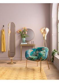 Wandspiegel KARE DESIGN "Standspiegel Curve Brass 40x170cm", gold (goldfarben), B:38cm H:172cm T:38cm, Glas, Spiegel, Wandspiegel