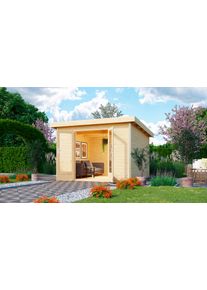 Gartenhaus Karibu "Rabensee 1", beige (naturbelassen), Holzwerkstoff, Gartenh&auml;user, Gartenhaus, naturbelassen