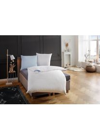 Federbettdecke Ribeco "Leon", wei&szlig;, B:135cm L:200cm, Bezug: 100% Baumwolle. F&uuml;llung: 100% Federn, Bettdecken, Federbettdecke, Hergestellt in Deutschland