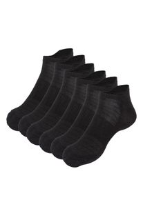 F&uuml;&szlig;linge Apollo, Damen, Gr. 43 (46), schwarz, Obermaterial: 70% Viskose, 22% Polyethylen, 6% Polyamid, 2% sonstige Fasern, Socken F&uuml;&szlig;linge, Sneakersocken mit Fersenlasche, Bambus, Komfort und perfekten Passform