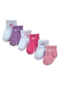 ABS-Socken Nike Sportswear "POP COLOR GRIPPER INFANT/TODDLER AN", Jungen, Gr. 86-92, bunt (6x bunt), Baumwollmischung, unifarben, Socken ABS-Socken, f&uuml;r Babys, im 6er-Set
