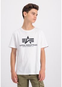 T-Shirt Alpha Industries "Basic T-Shirt BL K", M&auml;dchen, Gr. 16, wei&szlig;, Obermaterial: 100% Baumwolle, Shirts T-Shirt