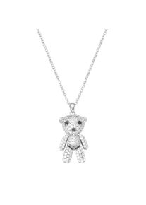 Kette mit Anh&auml;nger "Kette Anh&auml;nger B&auml;r mit Zirkonia, Silber 925", silber, Giorgio Martello MILANO, Halsketten, Herren, Silber 925 (Sterlingsilber), Kette mit Anh&auml;nger