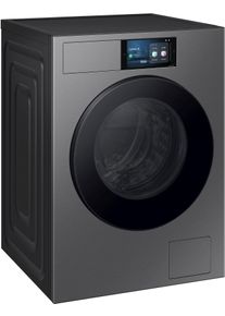 Samsung Waschmaschine "WF90F09C4S", Energieeffizienz: A, grau, B:60cm H:85cm T:60cm, Waschmaschinen, AI Wash mit automatischer Waschmitteldosierung, Waschmaschine