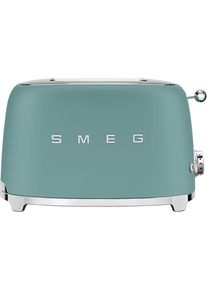 Smeg Toaster "TSF01EGMEU", gr&uuml;n (emerald gr&uuml;n matt), B:33cm H:20cm T:30cm, Toaster, Toaster