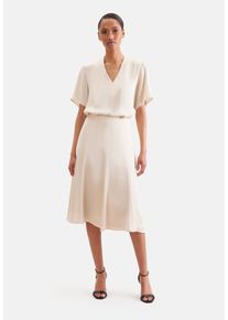 Midirock Seidensticker, Damen, Gr. 44, off, wei&szlig;, 75% Acetat 25% Polyester, normal, R&ouml;cke Midirock