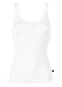 like it! Achseltop LIKE IT "Damen Tr&auml;gertop Olivia", Damen, Gr. S, N-Gr, wei&szlig;, Obermaterial: 92% Polyamid PA. 8% Elasthan EL., Unterhemden Achseltop