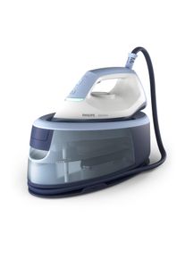 Philips Dampfb&uuml;gelstation "PerfectCare 3000 Series PSG3000/20, hellblau/dunkelblau/wei&szlig;", hellblau, dunkelblau, wei&szlig;, Dampfb&uuml;gelstationen, 2.400 Watt, Vertikaldampf, Keramik-B&uuml;gelsohle, 350gr Dampfsto&szlig;, Dampfb&uuml;gelstation