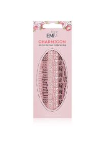 EMI Charmicon Words Black/White nail stickers 3D #52 1 pc