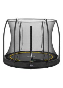 Trampolin Salta Comfort Ground, Schwarz, Metall, Kunststoff, Textil, Freizeit & Co, Gartenspielzeug, H&uuml;pfburgen & Trampoline