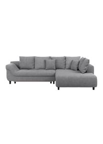 Ondega , Grau , Textil , F&uuml;llung: Schaumstoff,Schaumstoff , Ottomane rechts, L-Form , 309x197 cm , Made in EU , seitenverkehrt erh&auml;ltlich, Schlafen auf Sitzh&ouml;he , Wohnzimmer, Sofas & Couches, Schlafsofas, Ecksofas mit Schlaffunktion