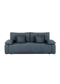 Mid.you , Blau , Textil , F&uuml;llung: Silikon, Schaumstoffflocken,Silikon, Schaumstoffflocken,Silikon, Schaumstoffflocken , 240x93x108 cm , Made in Europe , R&uuml;cken echt, Armteil links, Armteil rechts , Wohnzimmer, Sofas & Couches, Schlafsofas, Schlafsofas