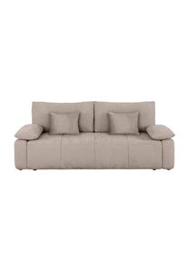 Mid.you , Hellgrau , Textil , F&uuml;llung: Silikon, Schaumstoffflocken,Silikon, Schaumstoffflocken,Silikon, Schaumstoffflocken , 240x93x108 cm , Made in Europe , R&uuml;cken echt, Armteil links, Armteil rechts , Wohnzimmer, Sofas & Couches, Schlafsofas, Schlafsofas