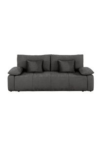 Mid.you , Graphitfarben , Textil , F&uuml;llung: Silikon, Schaumstoffflocken,Silikon, Schaumstoffflocken,Silikon, Schaumstoffflocken , 240x93x108 cm , Made in Europe , R&uuml;cken echt, Armteil links, Armteil rechts , Wohnzimmer, Sofas & Couches, Schlafsofas, Schlafsofas
