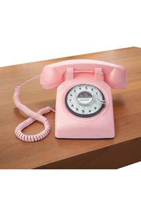 Rotary Dial Phone 1960s Retro Old Telephone Redial Button Old-Fashioned Telephone Decorative Vintage Phone for Hotel
