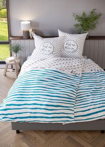 bonprix Lenjerie de pat din linou, alb, 1x 80/80 cm, 1x 135/200 cm