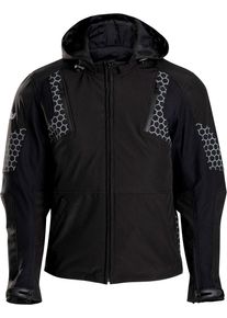 Claw Morris, veste en textile , couleur: Noir/Gris , taille: XXL