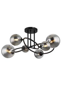 Globo LED-Deckenleuchte Riha Schwarz max. 3,5 Watt Deckenlampe