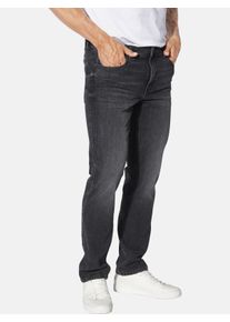 5-Pocket-Jeans Jan Vanderstorm "Tiefbundjeans FENLAN", Herren, Gr. 62, N-Gr, schwarz, Obermaterial: 71% Baumwolle CO. 28% Polyester COOLMAX PES(Coolmax). 1% Elasthan EL., Jeans 5-Pocket-Jeans