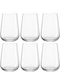 Gl&auml;ser-Set Leonardo "Trinkglas PALADINO, 370 ml, 6er-Set", transparent, H:11,5cm &Oslash;:7,8cm, Kristallglas, Trinkgef&auml;&szlig;e, Gl&auml;ser-Set, sp&uuml;lmaschinengeeignet