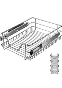 Casaria Keukenlade Set van 4 Metaal 40cm Telescopisch