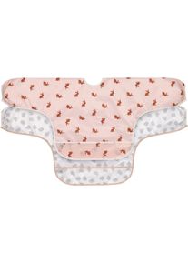 L&auml;ssig L&auml;tzchen L&Auml;SSIG "Little Forest, Hase", Baby, rosa (rose), Polyester, L&auml;tzchen L&auml;tzchen, lang&auml;rmelig, mit integriertem Auffangschutz; PETA-approved vegan