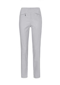 2-in-1-Hose GOLDNER "Schlupfhose LOUISA mit Steppn&auml;hten", Damen, Gr. 40, N-Gr, beige (stein), Obermaterial: 67% Baumwolle CO. 28% Polyamid PA. 5% Elasthan EL., Hosen 2-in-1-Hose, Ohne