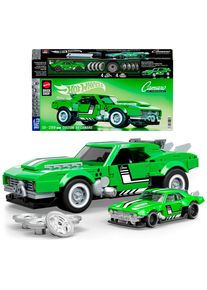Modellbausatz Mattel "Mattel Brick Shop Hot Wheels, SPEED SERIES CAMARO", gr&uuml;n, Modellbaus&auml;tze, KinderB:7cm H:5cm L:17cm, Kunststoff, Modellbausatz, B:7cm H:5cm L:17cm