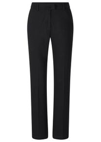 Stoffhose GOLDNER "Businesshose CARLA mit ausgestelltem Bein", Damen, Gr. 44, N-Gr, schwarz, Obermaterial: 67% Viskose CV. 27% Polyamid PA. 6% Elasthan EL., Hosen Stoffhose, Mit eleganten B&uuml;gelfalten im Vorder- und R&uuml;ckteil