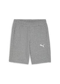 Trainingsshorts Puma "TEAMGOAL CASUALS SHORTS", Herren, Gr. XXL, N-Gr, grau (medium gray heather, Puma wei&szlig;), Sweatware, Obermaterial: 60% Baumwolle, 40% Polyester, unifarben, regular fit kniefrei, Hosen Trainingsshorts, aus Baumwolle und Polyester, Sweatware-Material, kniefrei
