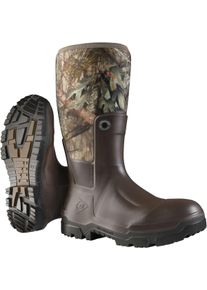 Gummistiefel Dunlop "Snugboot Wildlander", Damen, Gr. 48, braun (dunkelbraun), Obermaterial: 100% Polyurethan PU., Schuhe Gummistiefel