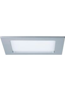 Paulmann LED Panel "LED Einbaupanel eckig 165x165mm, 2.700K Wei&szlig;", grau (chromfarben), 1, H: 0,5cm, 1 Stk., Leuchten, LED Einbaupanel eckig 165x165mm 11,1W, LED Panel
