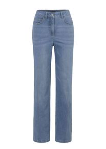 Stretch-Jeans GOLDNER "Kurzgr&ouml;&szlig;e Klassische Denimhose, dezente Waschung", Damen, Gr. 19, K-Gr, hellblau, Obermaterial: 83% Baumwolle CO. 15% Polyester PES. 2% Elasthan EL., Jeans Stretch-Jeans, keine/nicht Relevant