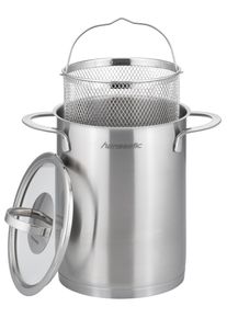 Spargeltopf Hanseatic "Hanseatic, &Oslash; 16 x H 21,0 cm, Inhalt ca. 4,2 Ltr.", silber (silberfarben), &Oslash;:16cm, T&ouml;pfe, Spargeltopf, Spargel- und Spaghettitopf mit Einsatz und Literskala, rostfrei