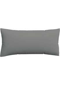 Kissenbezug Schlafgut "Premium Kissenbezug Knitted Jersey (1 St)", grau (grau mid), B:40cm L:80cm, Jersey, Obermaterial: 95% Baumwolle, 5% Elasthan, Kissenbez&uuml;ge, Kissenbezug, Ton-in-Ton Rei&szlig;verschluss, Bio-Baumwolle mit Elasthan, Uni, OEKO Tex