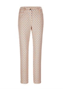 2-in-1-Hose GOLDNER "Elegante Hose LOUISA mit Muster", Damen, Gr. 52, N-Gr, bunt (bunt, gemustert), Obermaterial: 95% Polyester PES. 5% Elasthan EL., Hosen 2-in-1-Hose, besonders angenehme Tragequalit&auml;t