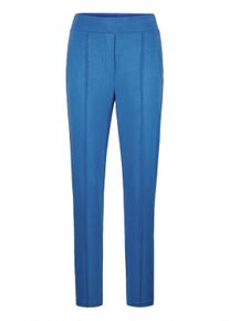 Schlupfhose GOLDNER "Kurzgr&ouml;&szlig;e Elegante 7/8-Schlupfhose SARA", Damen, Gr. 25, K-Gr, blau, Obermaterial: 50% Polyamid PA. 45% Viskose CV. 5% Elasthan EL., Hosen Schlupfhose, Ohne