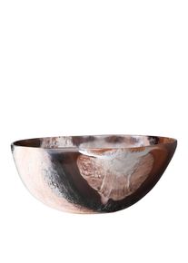 Schale Fink "ESPRESSO", braun, wei&szlig;, B:34,5cm H:15,5cm T:24,5cm, Sch&uuml;sseln, Schale