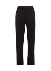 Stoffhose GOLDNER "Sportive Loungehose, elastischer Bund", Damen, Gr. 50, N-Gr, schwarz, Obermaterial: 60% Baumwolle CO. 35% Polyester PES. 5% Elasthan EL., normal, Hosen Stoffhose, Breiter Schlupfbund