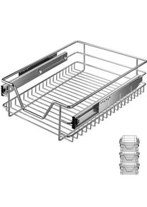 Casaria Keukenlade Set van 3 Metaal 40cm Telescopisch
