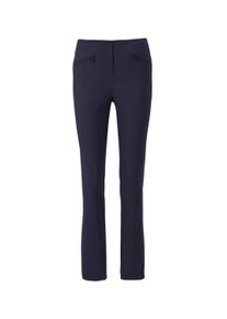 2-in-1-Hose GOLDNER "Kurzgr&ouml;&szlig;e Elegante Stretchhose mit Schlupfbund", Damen, Gr. 19, K-Gr, blau (marine), Obermaterial: 76% Viskose CV. 21% Polyamid PA. 3% Elasthan EL., normal, Hosen 2-in-1-Hose, Ohne