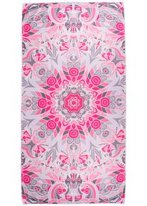Strandtuch Capelli New York, bunt (rose combo), B:80cm L:160cm, Frotteevelours, Mikrofaser, Handt&uuml;cher, Strandtuch, schnell trocknend, Formstabil, waschbar, Topseller